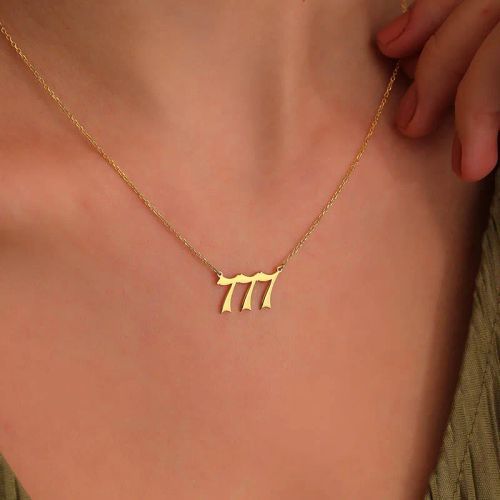 HPTOTMG Geometric Design Fashion Necklace - Unique Message Reminder