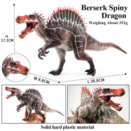 Oenux Jurassic Dinosaur Spinosaurus Action Figure - Kids Gift Model