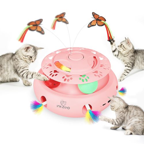 INKZOO Interactive Cat Toy - Engaging Feather Fun for Cats