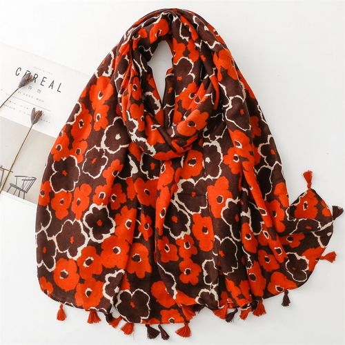 SANMAIHUA Stylish Printed Scarf - Versatile Outdoor Accessory - QMD608-03 / 180x90cm