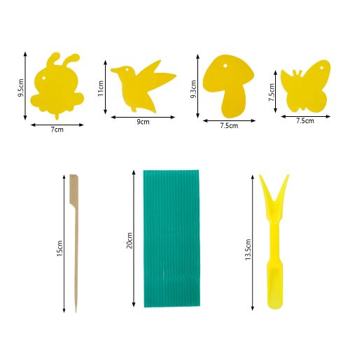 Yellow Sticky Flycatcher Trap - Eco-Friendly Pest Control for Indoor Plants - 59pcs