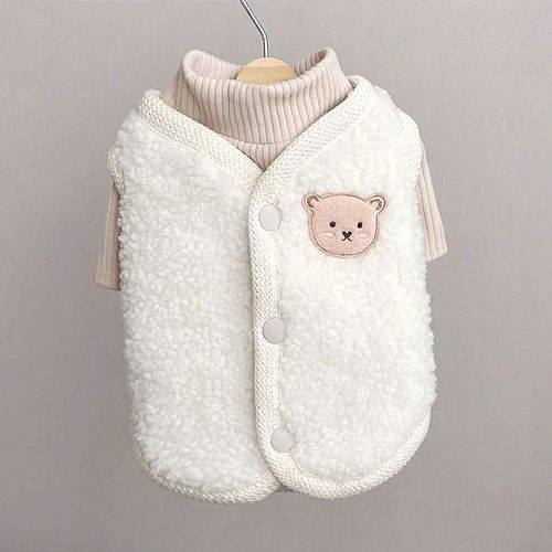 SHISHI Stylish Pet Clothes - Warm PU Fabric for Dogs - Autumn/Winter