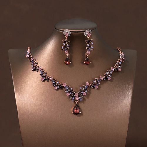 Itacazzo Exquisite Necklace & Earring Set for Weddings & Parties - XL-0004-D