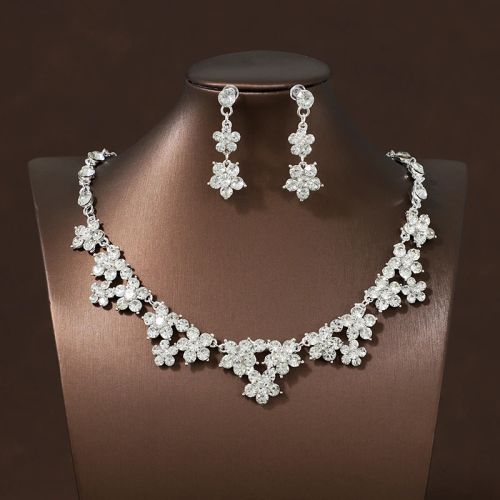 Itacazzo Exquisite Necklace & Earring Set for Weddings & Parties