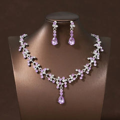 Itacazzo Exquisite Necklace & Earring Set for Weddings & Parties