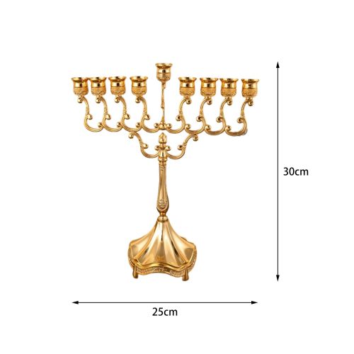 Enameled Candelabra with Crystals - Elegant Home Decoration - I Aureate