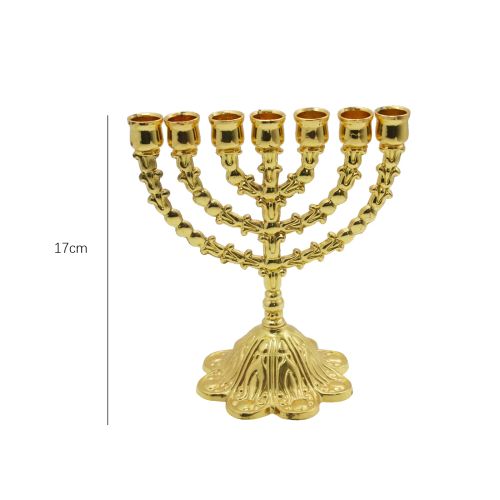 Enameled Candelabra with Crystals - Elegant Home Decoration