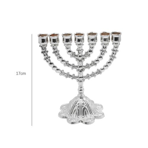 Enameled Candelabra with Crystals - Elegant Home Decoration