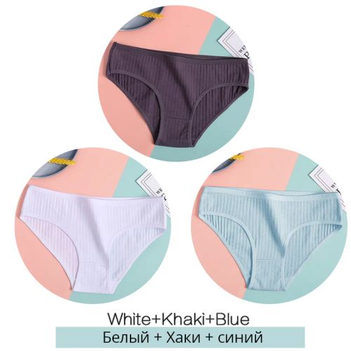 Comfortable Cotton Briefs - Soft & Breathable Low-Rise Underwear - Set12 / XL