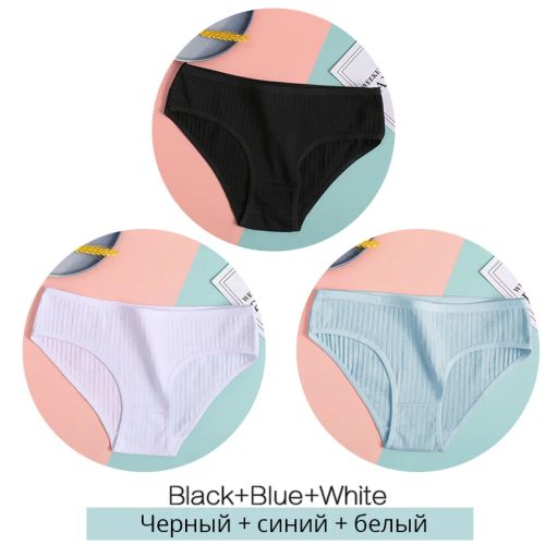 Comfortable Cotton Briefs - Soft & Breathable Low-Rise Underwear - Set13 / XL