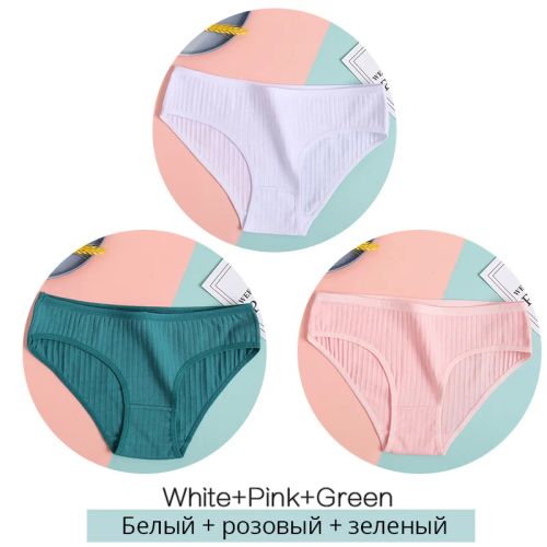 Comfortable Cotton Briefs - Soft & Breathable Low-Rise Underwear - Set16 / M