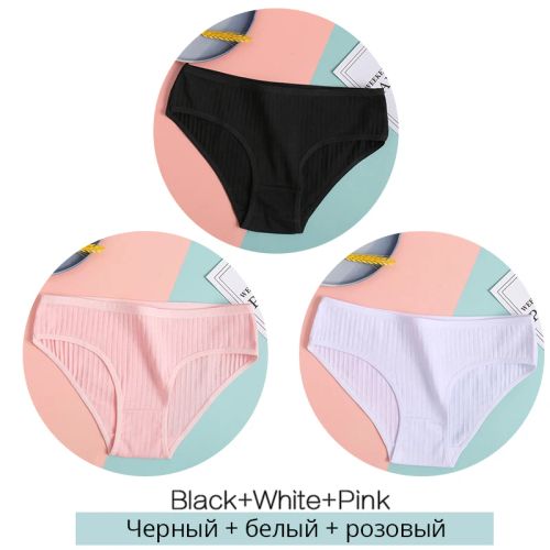Comfortable Cotton Briefs - Soft & Breathable Low-Rise Underwear - Set22 / XL
