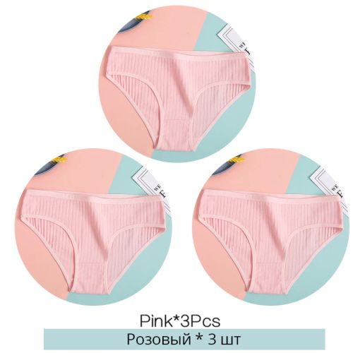 Comfortable Cotton Briefs - Soft & Breathable Low-Rise Underwear - Set27 / XL