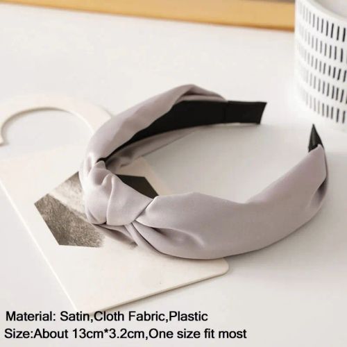 Double Layer Bow Headband - Stylish & Versatile Hair Accessory - A-grey