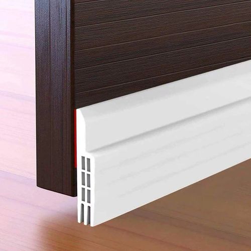 Durable Windbreak Strip for Noise Reduction & Pest Control - 100cm Sealing Strip - White
