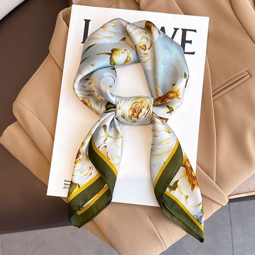 JTVOVO Luxury Square Scarf - Fashionable & Multifunctional Beach Accessory