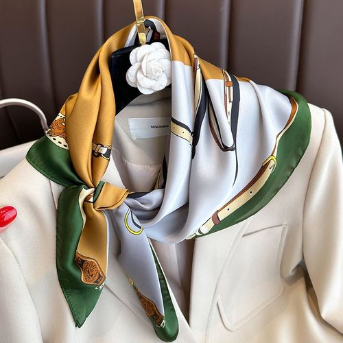 JTVOVO Luxury Square Scarf - Fashionable & Multifunctional Beach Accessory