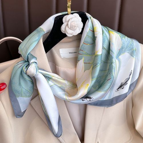 JTVOVO Luxury Square Scarf - Fashionable & Multifunctional Beach Accessory