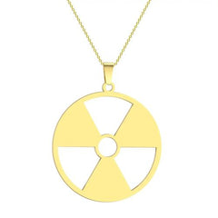 Chandler Radiation Hazard Symbol Pendant - Industrial Fashion Necklace