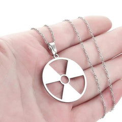 Chandler Radiation Hazard Symbol Pendant - Industrial Fashion Necklace