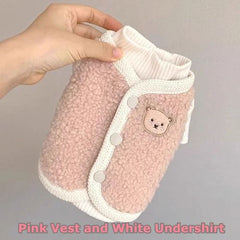 SHISHI 100% Cotton Pet Clothes for Autumn/Winter Comfort