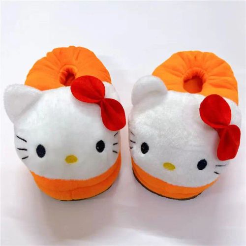 MINISO Hello Kitty Plush Slippers - Comfortable Cartoon Footwear - A6 / 35-39 length 26cm