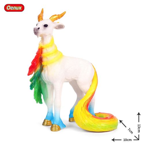 Oenux Rainbow Pegasus Action Figure - Educational PVC Model Toy