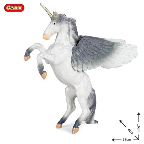 Oenux Rainbow Pegasus Action Figure - Educational PVC Model Toy