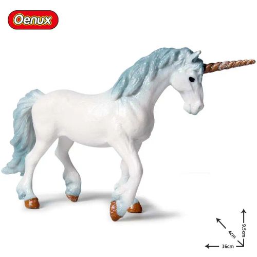 Oenux Rainbow Pegasus Action Figure - Educational PVC Model Toy - Burgundy
