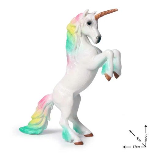 Oenux Rainbow Pegasus Action Figure - Educational PVC Model Toy
