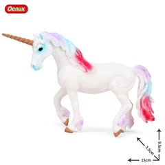 Oenux Rainbow Pegasus Action Figure - Educational PVC Model Toy