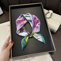 YIMOERSSS Real Silk Scarf 53x53cm - Elegant Fashion Accessory - 15331 / Real Silk 53x53cm