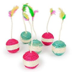 Sisal Rope Ball - Natural Material - Engaging Cat Toy - Random Color / 1 pcs