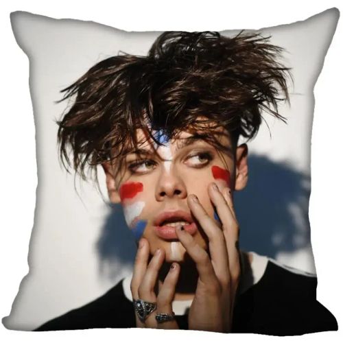 HEARMNY Yungblud Printed Pillow Case with Invisible Zipper - 45x45cm Home Decor - 3 / 35X35cm One Sides