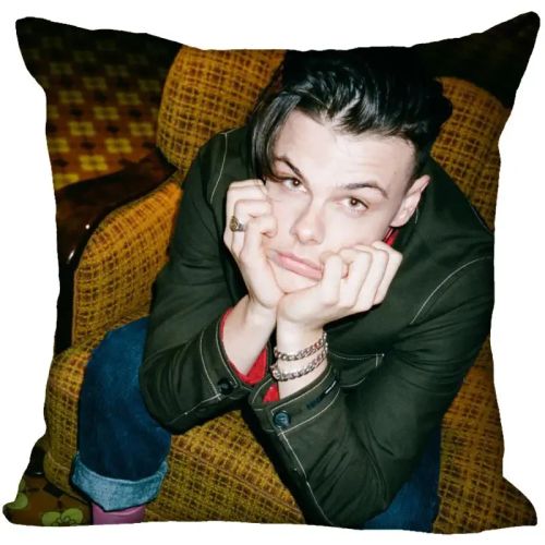 HEARMNY Yungblud Printed Pillow Case with Invisible Zipper - 45x45cm Home Decor - 5 / 35X35cm One Sides
