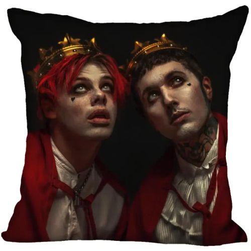 HEARMNY Yungblud Printed Pillow Case with Invisible Zipper - 45x45cm Home Decor - 7 / 35X35cm One Sides