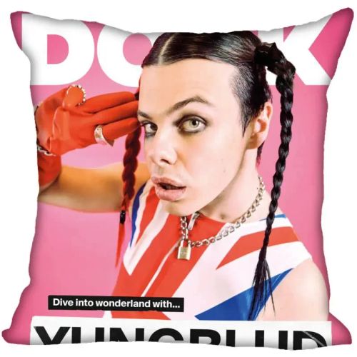 HEARMNY Yungblud Printed Pillow Case with Invisible Zipper - 45x45cm Home Decor - 8 / 35X35cm One Sides