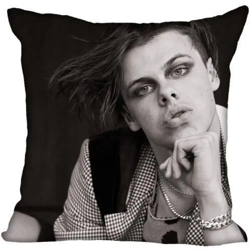 HEARMNY Yungblud Printed Pillow Case with Invisible Zipper - 45x45cm Home Decor - 13 / 35X35cm One Sides
