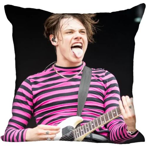 HEARMNY Yungblud Printed Pillow Case with Invisible Zipper - 45x45cm Home Decor - 14 / 35X35cm One Sides