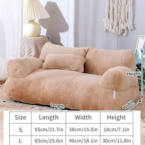 Luxury Eco-Friendly Pet Bed - Comfort & Warmth for Small Dogs - Coffee / S