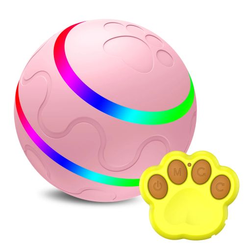 Interactive Rolling Dog Toy Ball for Active Pets - Engaging Playtime - Powder Remote