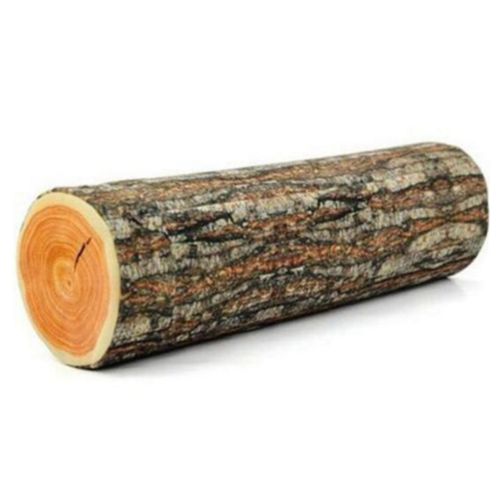 Realistic Log Design Cushion - Comfortable & Unique Plush Support - long cylinder
