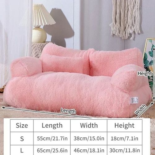 Luxury Eco-Friendly Pet Bed - Comfort & Warmth for Small Dogs - Pink / L