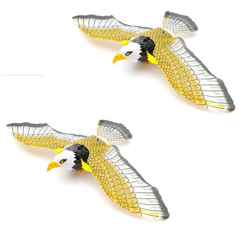 Interactive Electric Eagle Cat Toy - Stimulates Playtime & Exercise - Yellow 2pcs / 42 x 24cm