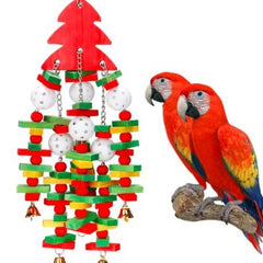 Premium Parrot Training Toy - Safe & Engaging Bird Toy for Playtime - Red
