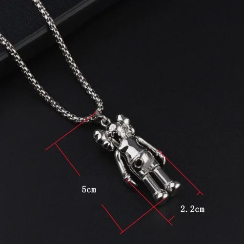 Zkceenier Rotatable Bear Pendant | Trendy Stainless Steel Necklace - 7