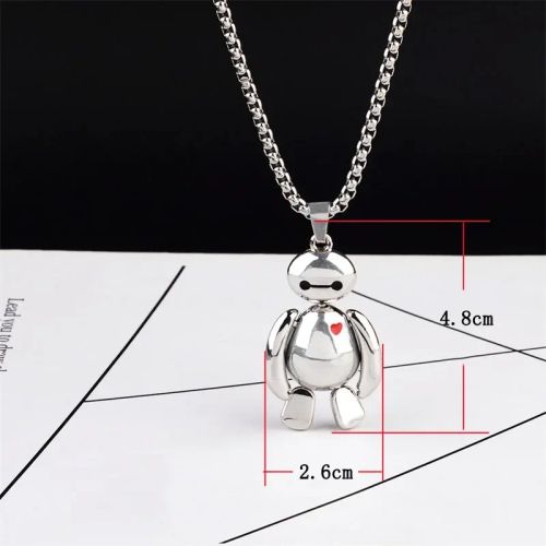 Zkceenier Rotatable Bear Pendant | Trendy Stainless Steel Necklace