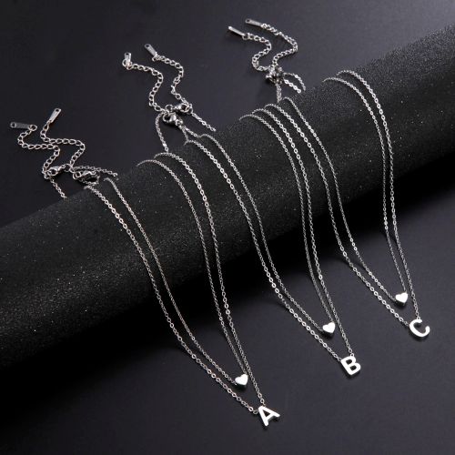 Kkjoy Stainless Steel Heart Pendant Necklace - Durable & Stylish
