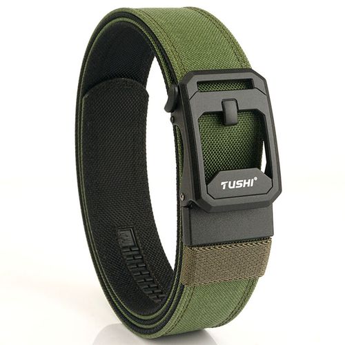 TUSHI Durable Canvas Belts - Versatile & Stylish for Daily Wear - 140cm / 3.8-Green