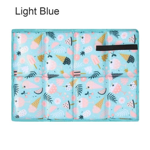 Portable Folding Waterproof Camping Mat - Lightweight Outdoor Seat Pad - Blue Ice cream